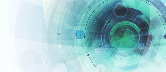abstract hexagon background technology poligonal vector image
