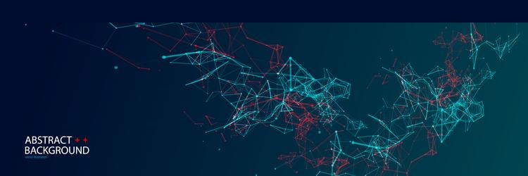 Abstract Science Network Background vector image