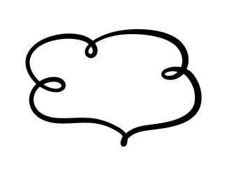 chat speech bubble message text cloud shape vector image
