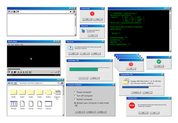 Retro Computer Window Interface vector image