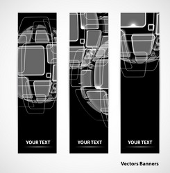 set of abstract globe technology design vector image