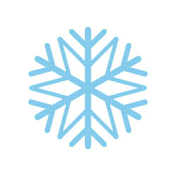 snowflake icon isolated on white background vector image