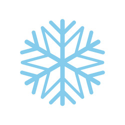 Snowflake icon isolated on white background vector