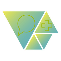 typing in a chat bubble icon isolated comment vector image
