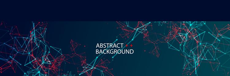 Abstract Science Network Background vector image