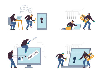 Hacker Attack & Data Theft vector image