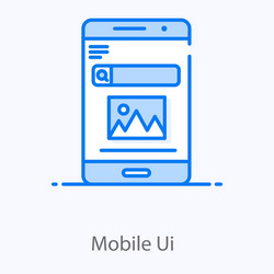 mobile ui vector image