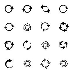 Refresh Icons - Circular Set vector image
