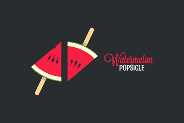 watermelon summer fruit design background vector