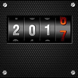 2017 New Year Countdown Timer vector image