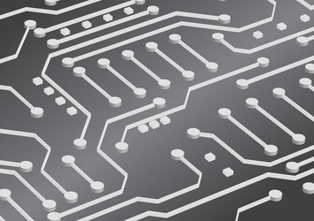 circuit technology background with hi-tech vector image