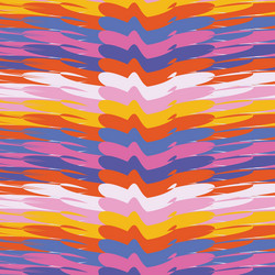 Decorative retro vibrant curve background pattern vector