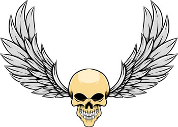 glossy vintage dead skull Vector Image