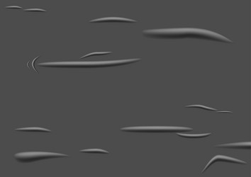 glued paper with wet transparent wrinkled effect vector image
