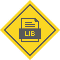 lib file document icon vector image