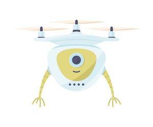 modern drone robot and humanoid bot with arms vector image
