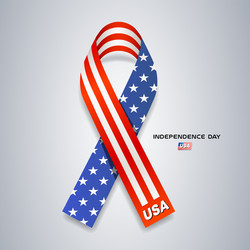 ribbons america flag independence day Vector Image
