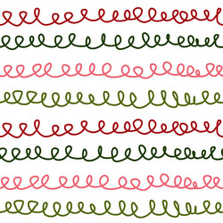 seamless pattern with colorful loops vector image