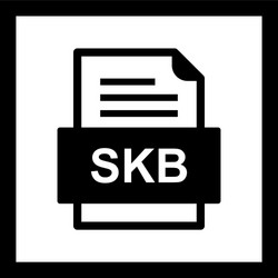 skb file document icon vector image