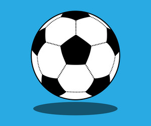 Soccer ball cartoon design vector