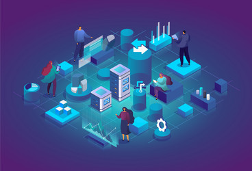software development process vector image
