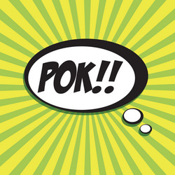 abstract pop art object on a special background vector image
