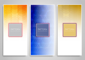 abstract various colorful header set collection vector image