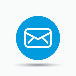 envelope icon send message sign vector image