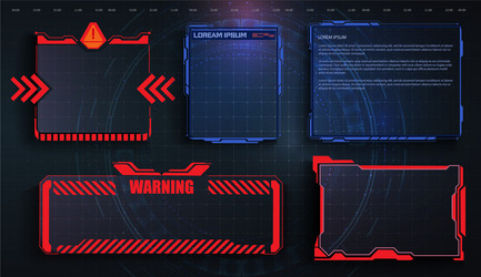 Futuristic HUD UI Interface vector image