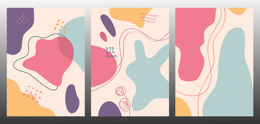 hand drawn various shapes and objects vector image