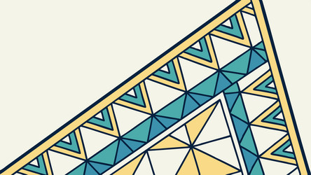 abstract geometric triangle with diverse patterns vector image