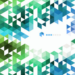 abstract technology background with color triangle vector image