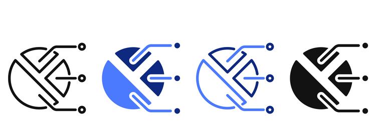 icon or logo of statistics graph vector image