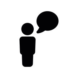 simple icon showing a person figure with an empty vector image