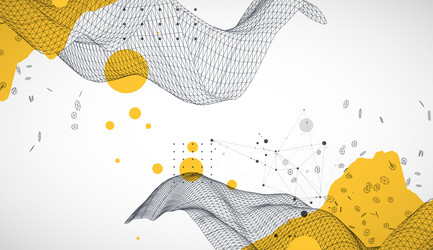 template for science and technology presentation vector image