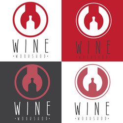 wine workshop negative space concept with wrench vector