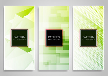 abstract various colorful header set collection vector image