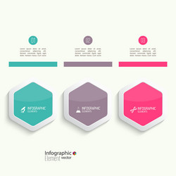 Comparative chart with templates for presentation vector