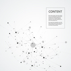 Molecular Connection Technology Background vector image