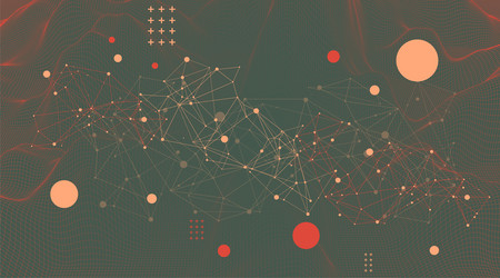 template for science and technology presentation vector image