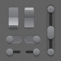 user interface elements vector image