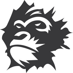 Angry Gorilla Logo Template Vector Image