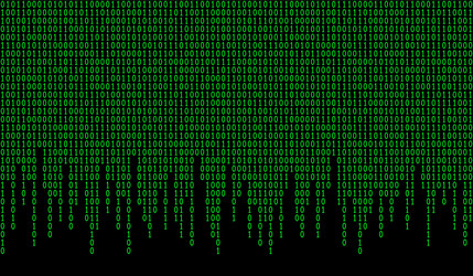 binary code pattern vector image