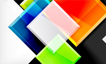 colorful square and rectangle blocks background vector image