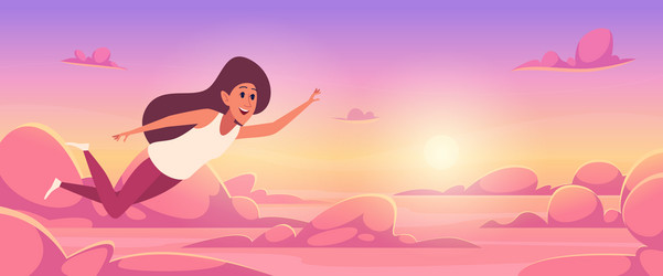 dreaming characters background with sleeping vector image