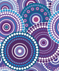 Retro Circle Pattern Texture vector image