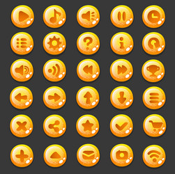 web set of buttons vector