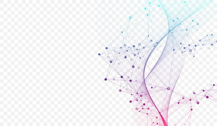 abstract tech network connection dots digital vector image