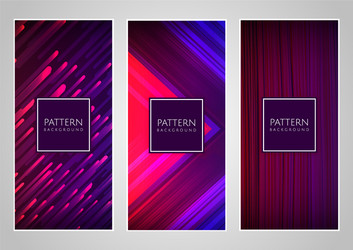 abstract various colorful header set collection vector image