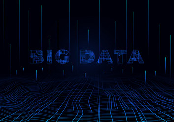 big data perspective background design template vector image